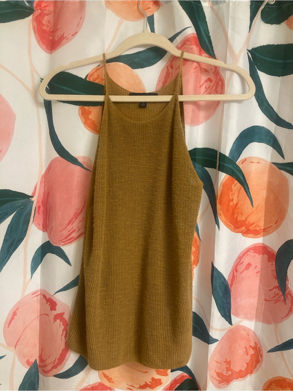 Banana Republic Knit Halter Tank Top in Mustard